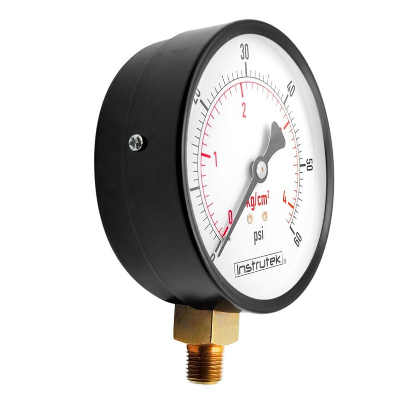 Dial Compressor Gauge 4 PLG 60 Psi (Air, Gas)