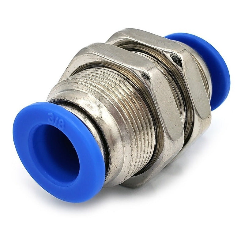 5 Pc of Straight Pneumatic Quick Connect Gland 3/8