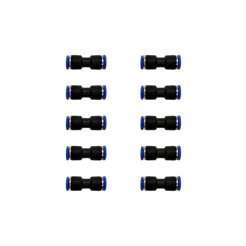 10 Pz Tube connection Straight 1/4