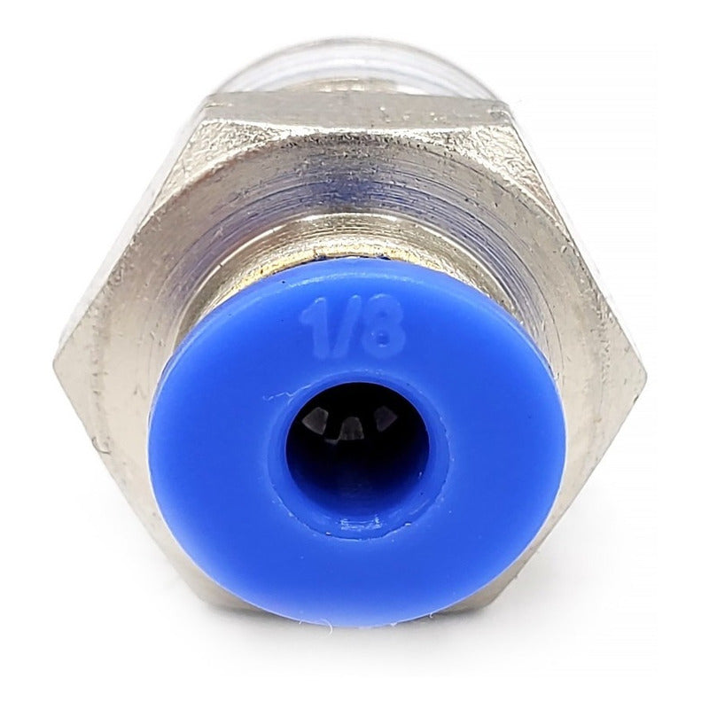 10 Pz De Conector/racor Rápido Neumático Recto 1/4 Npt X 1/8