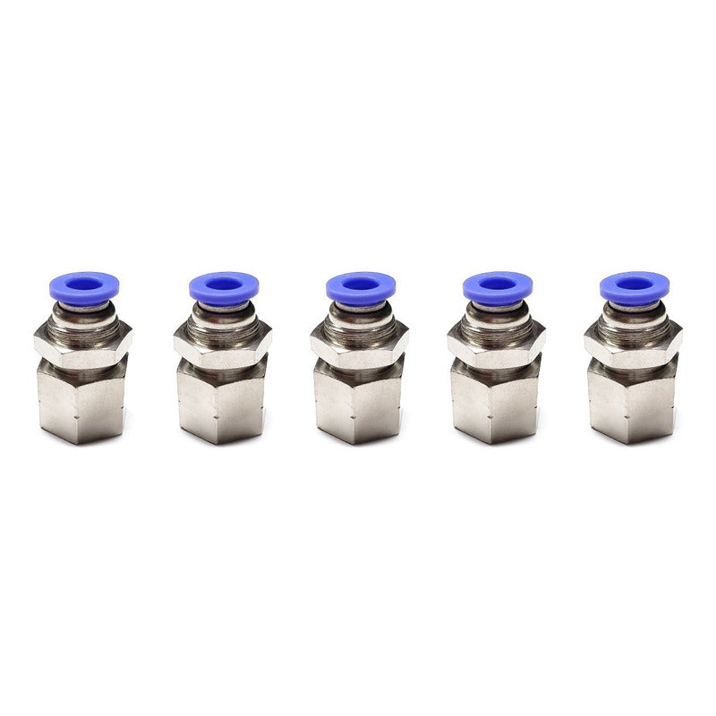 5 Pc Female Gland Pneumatic Quick Connection 1/4 X 6mm
