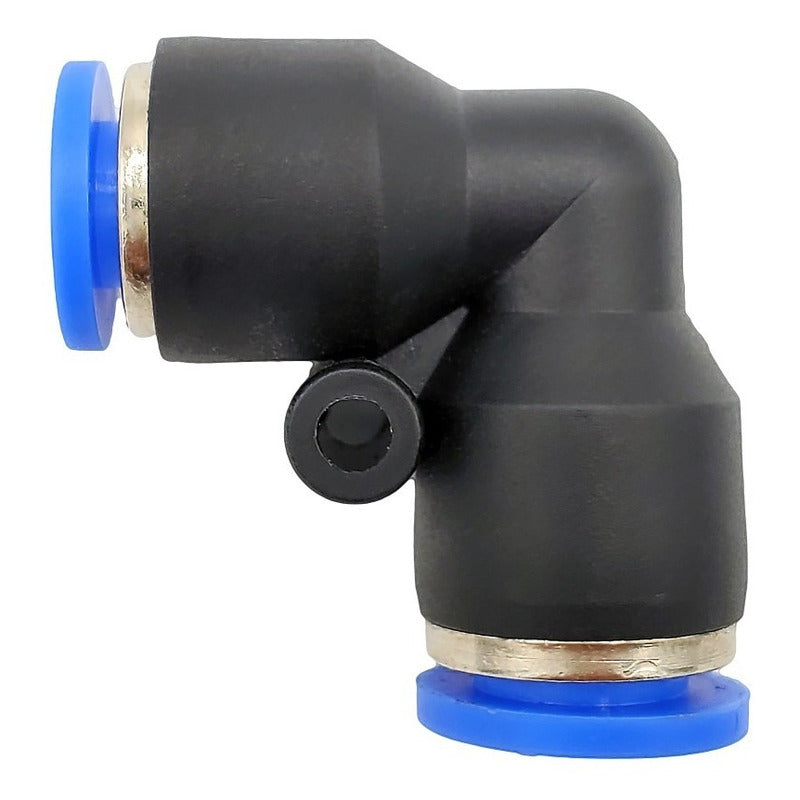 10 Pz Reducción Neumática Codo 8mm A 6mm
