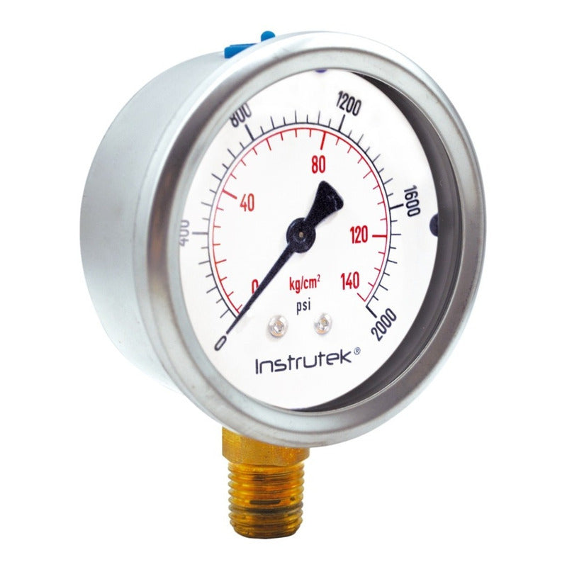 Manometer for Irrigation System with Glycerin 2.5 PLG, 2000 Psi
