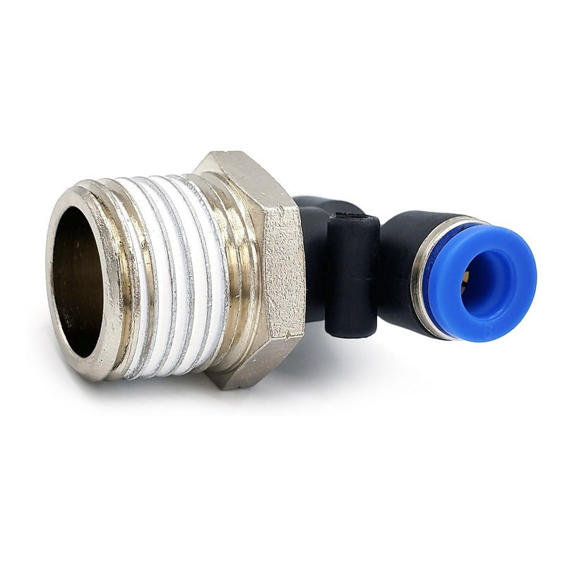5pz Racor Rápido Neumático En Tee 1/2 Npt X 6mm