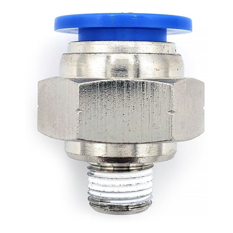5 Pz De Conector/racor Rápido Neumático Recto 1/8 Npt X 12mm