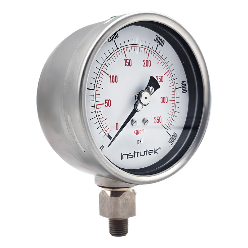 Manómetro Premium Inox Glicerina Carátula 4 PLG, 5000 Psi