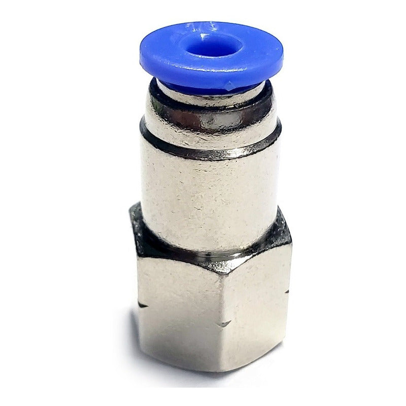 10 Pz De Conector/racor Neumático Recto Hembra 1/8 X 1/8