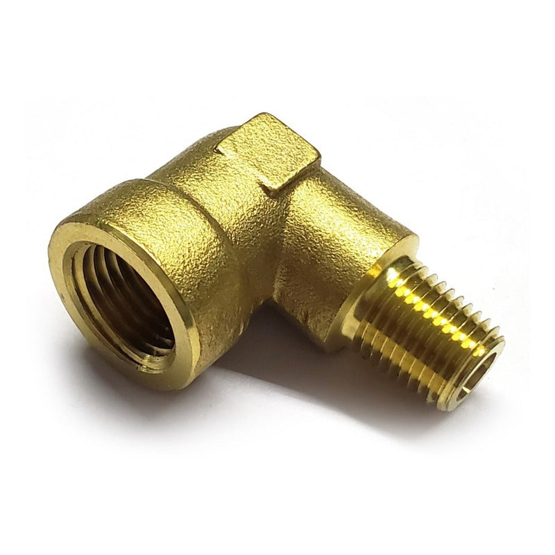Elbow Connector Male 1/8 Npt X 1/4 Female Npt Brass (gold)
