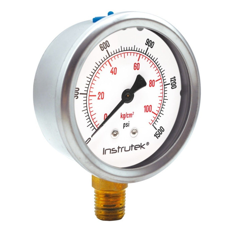 Manómetro P/ Sistema De Riego C/glicerina 2.5 PLG, 1500 Psi