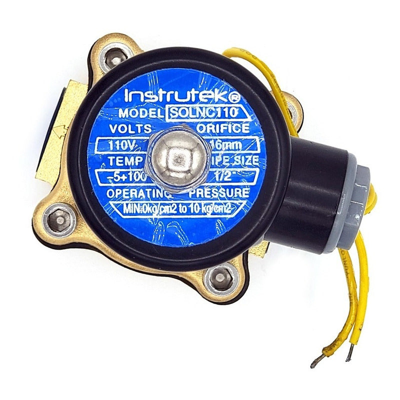 Válvula Solenoide / Electroválvula 1/2 Para Agua, Aire, Gas