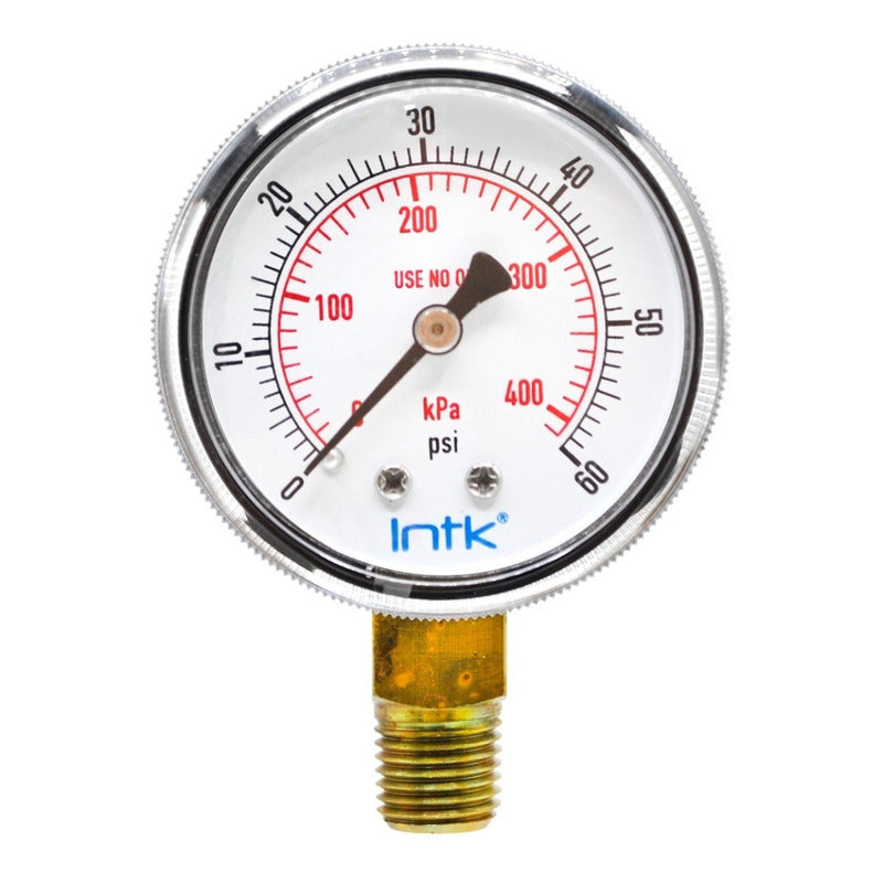Manometer for oxycutting and industrial gases, 400 Kpa, 2 PLG