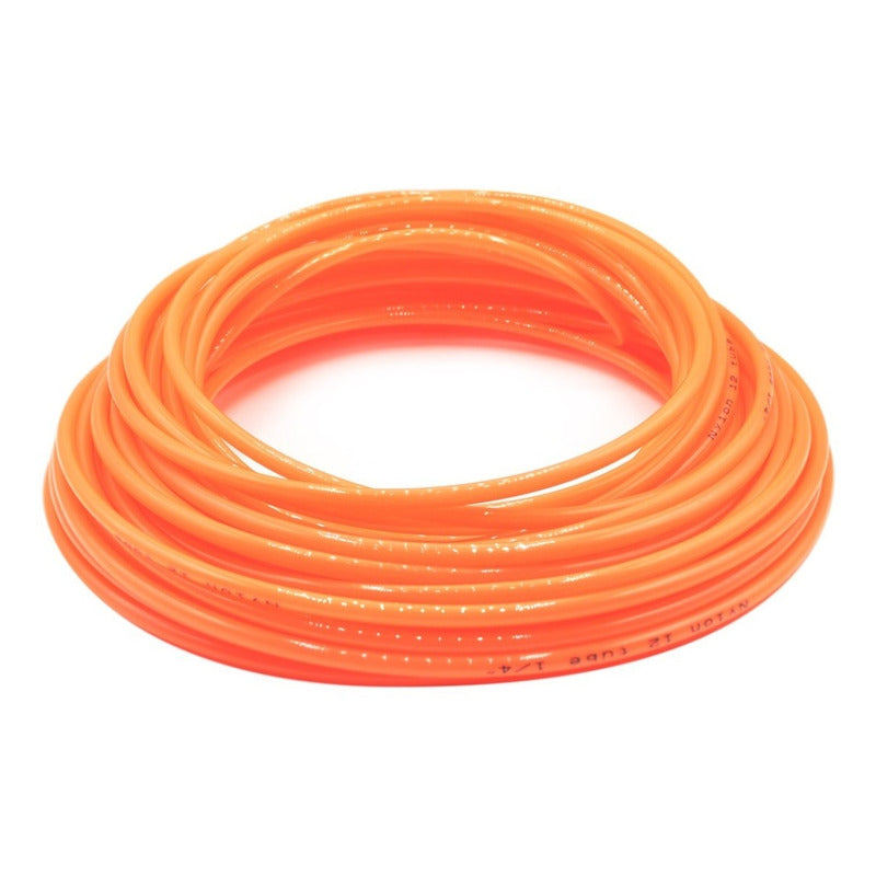 Manguera Para Aire (tubing) De Nylon Naranja 1/4 25 Mts