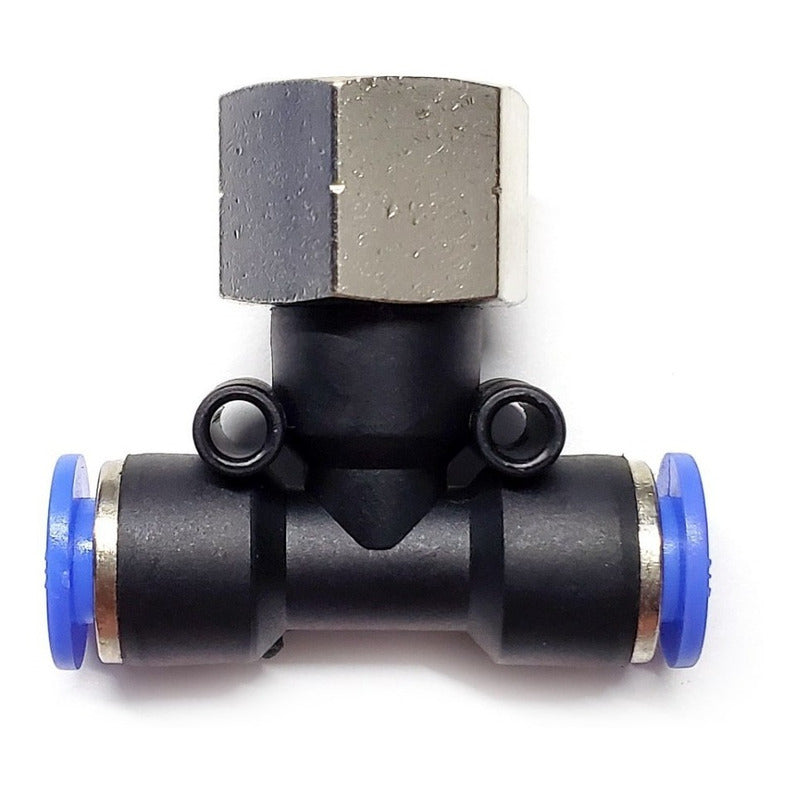 5pcs Pneumatic Quick Tee Fitting 1/4 Npt Female X 1/4 Mang.