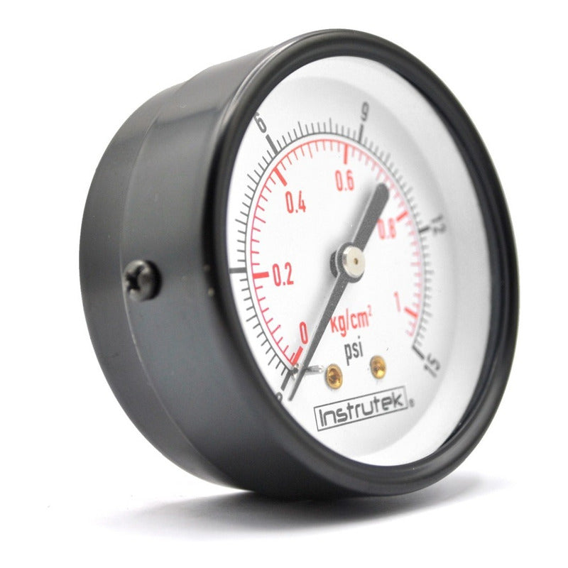 Manómetro Para Compresor Carátula 2.5 , 15 Psi (aire, Gas)
