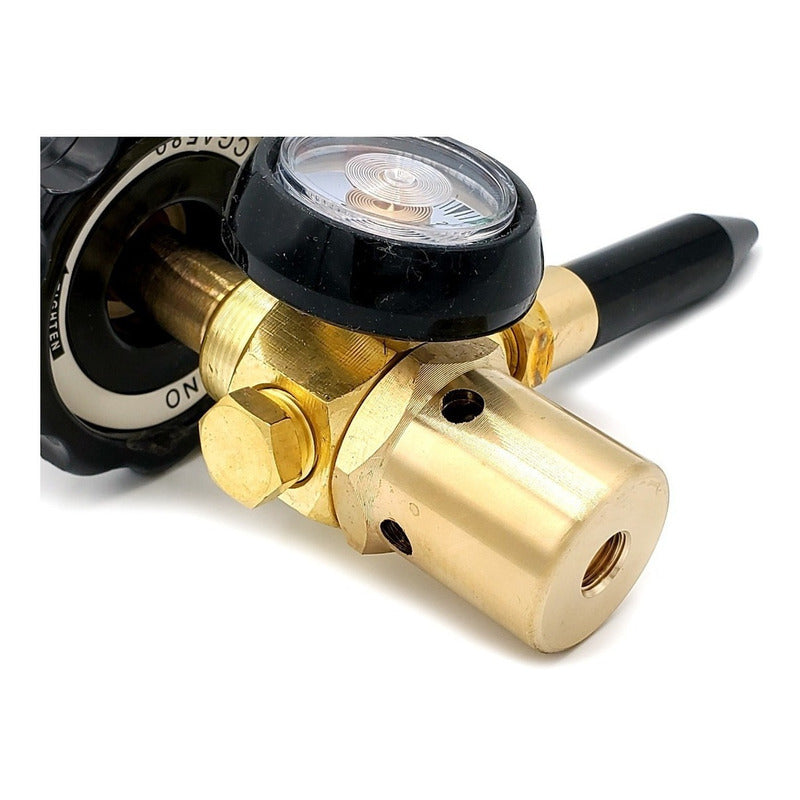 Helium Balloon Inflator Valve With Pressure Gauge And Knob