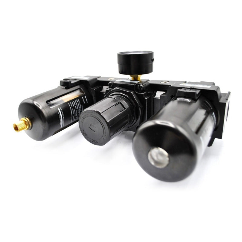 Filter-regulator-lubricator 3/4 P/ Compressor With Pressure Gauge