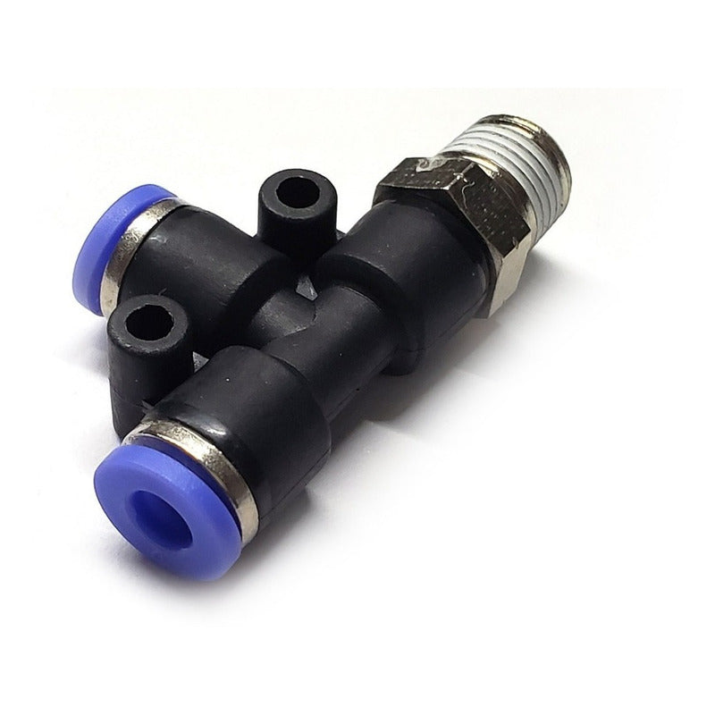 5 Pz Conector/racor Rápido Neumático Tee R/lateral 1/8 X 4mm
