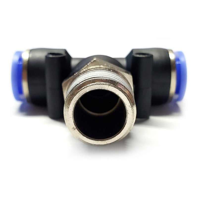 5pcs Pneumatic Tee Fitting 3/8 Npt Male X 3/8 Mang.