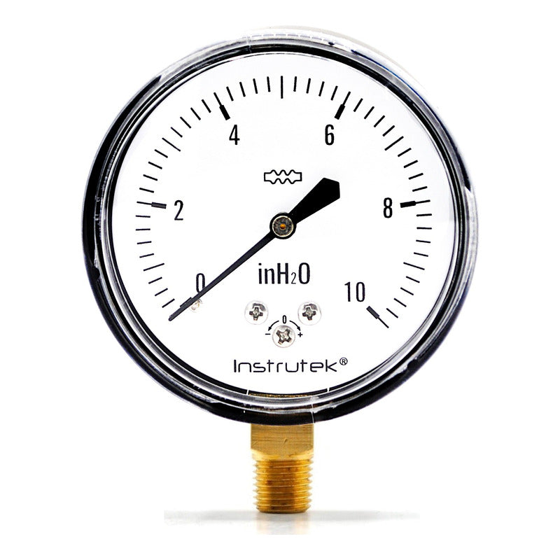 Manómetro 10 In H2o Para Gas Lp Y Natural Baja Presión