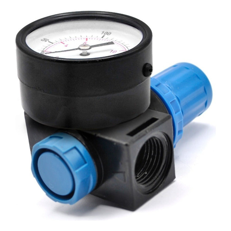 Pneumatic Pressure Regulator 1/2 120 Psi With Manometer