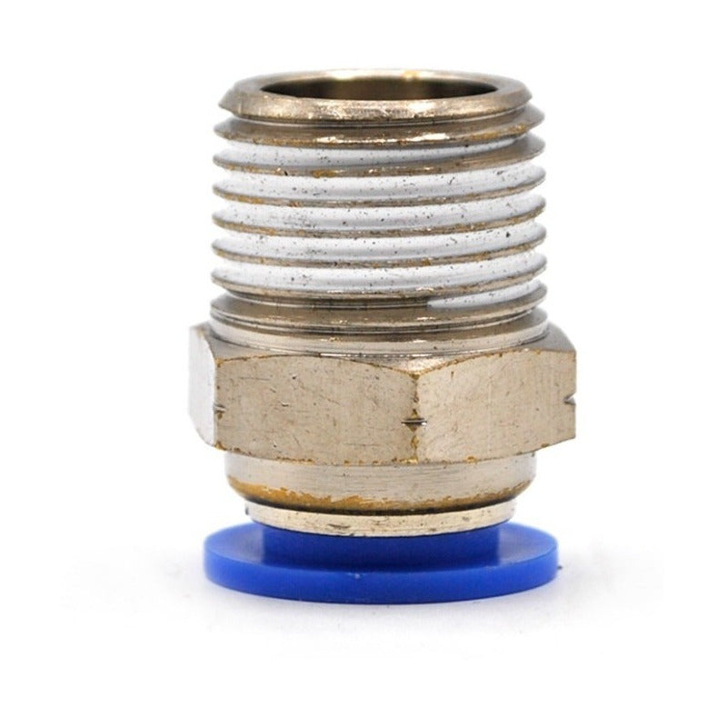 5 Pcs Straight Pneumatic Quick Connector/Fitting 1/2 Npt X 12mm