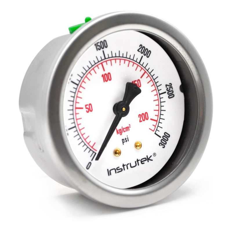 Premium Inox Glycerin Manometer 2.5 PLG, 3000 Psi