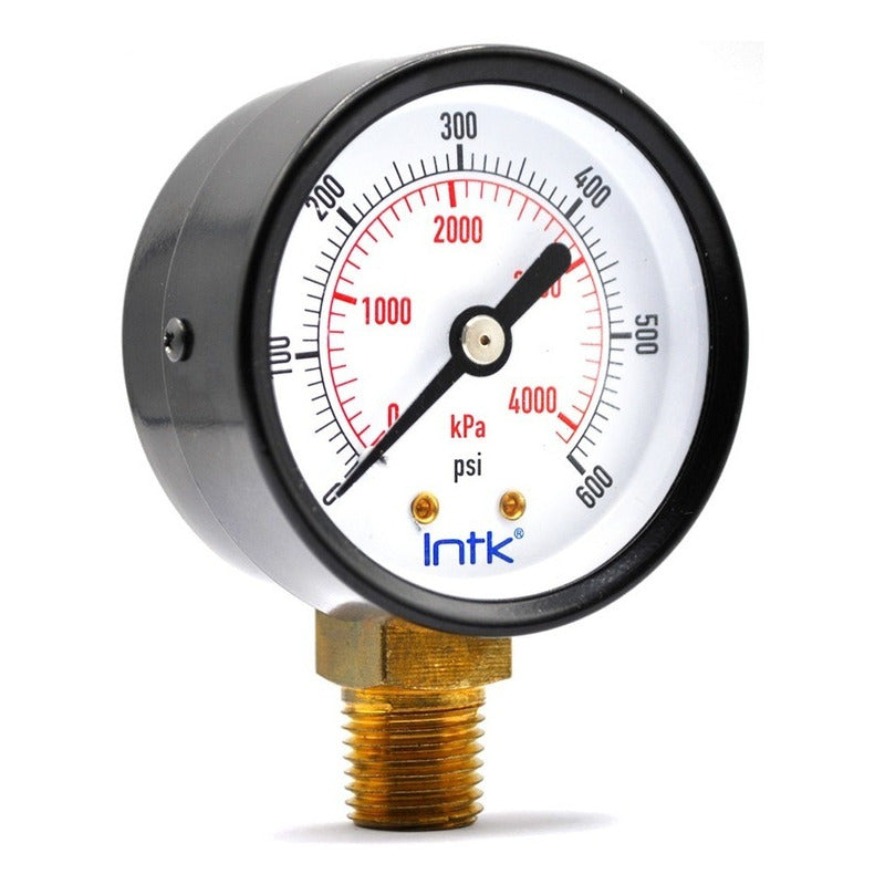 Manometer For Compressor Dial 2, 600 Psi (air, Gas)