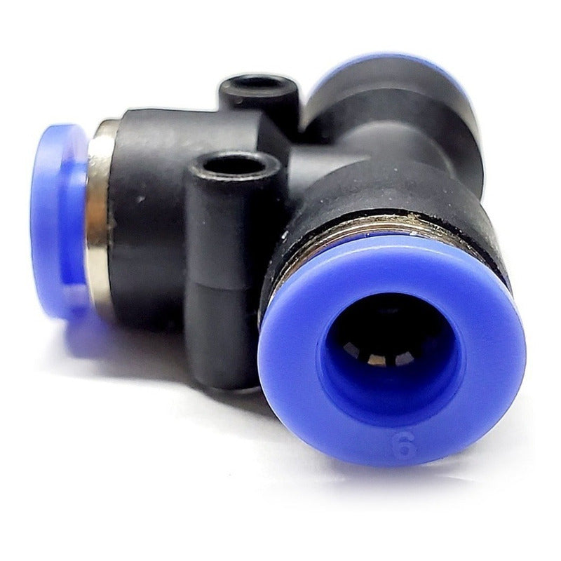 5 Pc Pneumatic Union Fitting On Tee 6mm