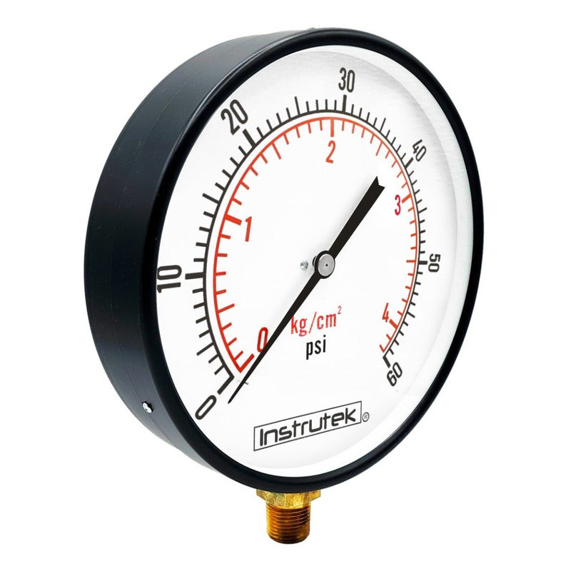 Manómetro 8 PLG Para Caldera, 60 Psi / Lectura A Distancia