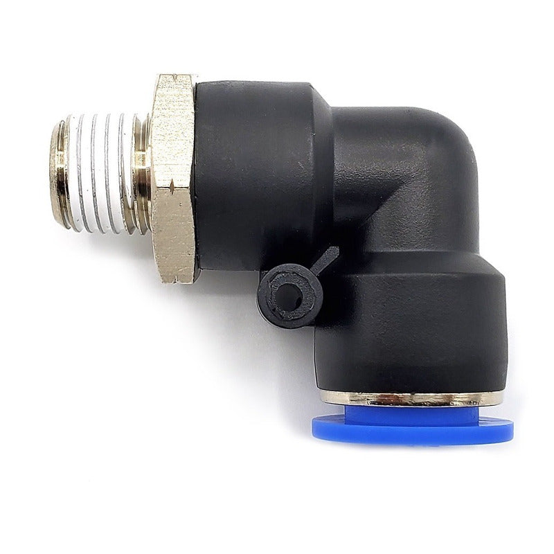 5 Pz De Conector/racor Rápido Neumático Codo 1/4 Npt X 1/2