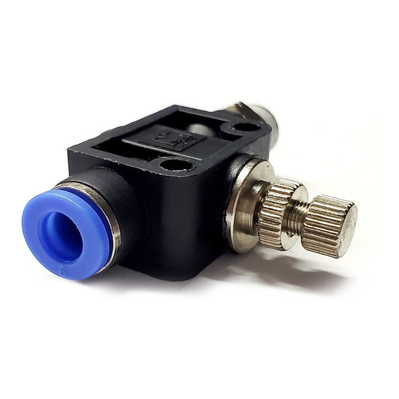 Straight Pneumatic Flow Regulator/Connector 1/8 Npt X 6mm