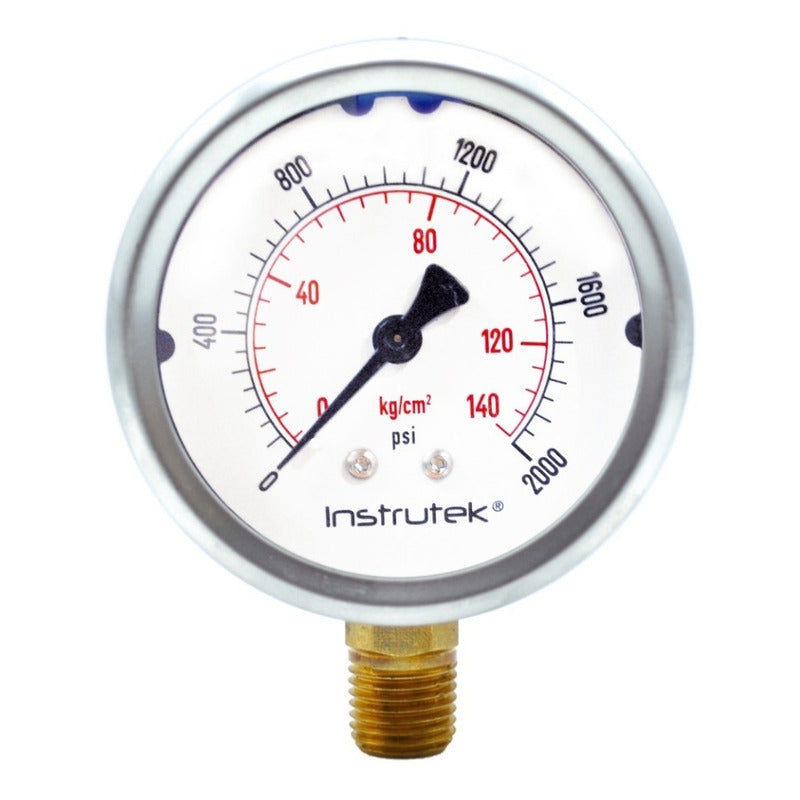 Manometer for Irrigation System with Glycerin 2.5 PLG, 2000 Psi
