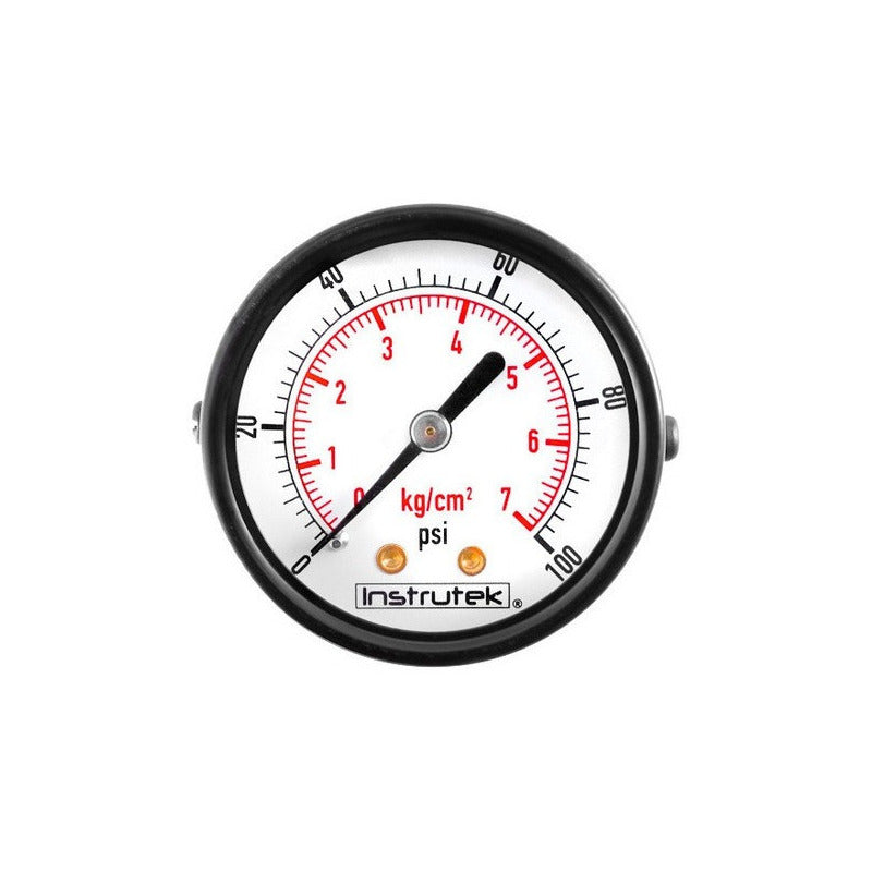 Pressure Gauge For Air Compressor 2 Dial, 100 Psi (Air, Gas)