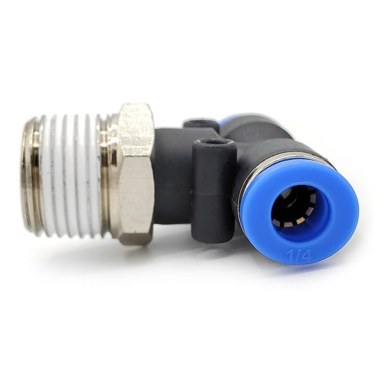 5pz Racor Neumático En Tee 3/8 Npt X 1/4
