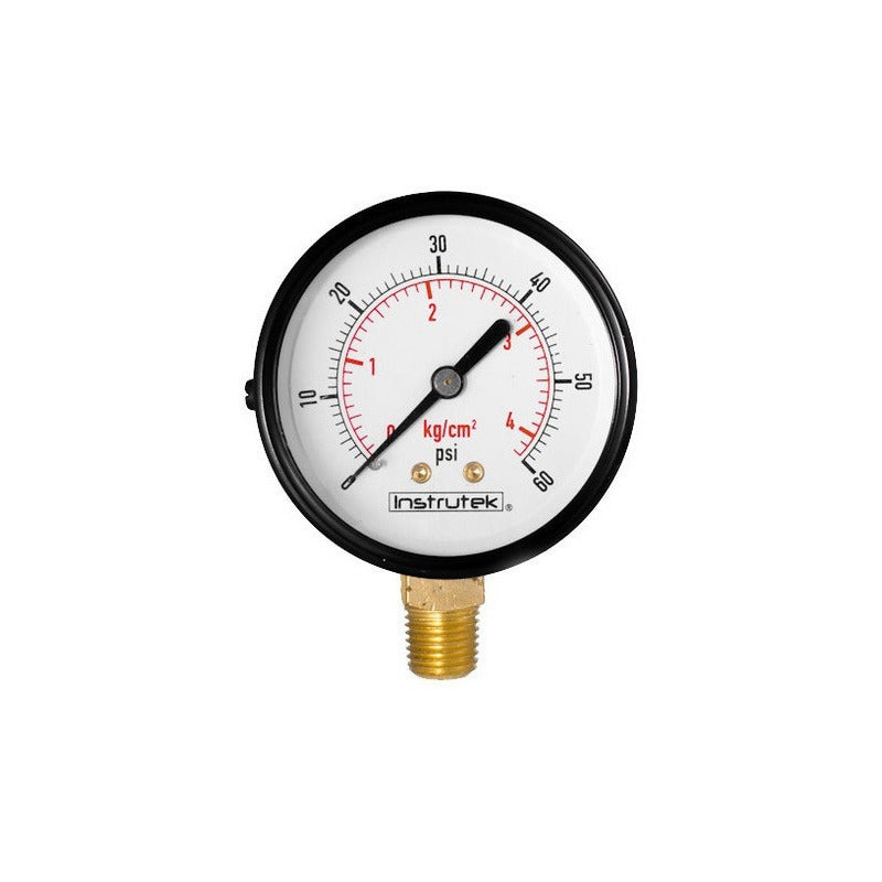 Manómetro Para Compresor Carátula 2.5 , 60 Psi (aire, Gas)