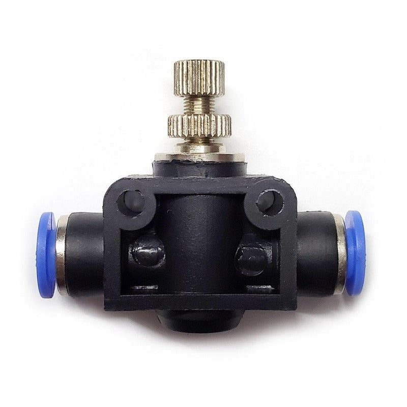 Pneumatic Flow Regulator/Connector Straight Union 1/4