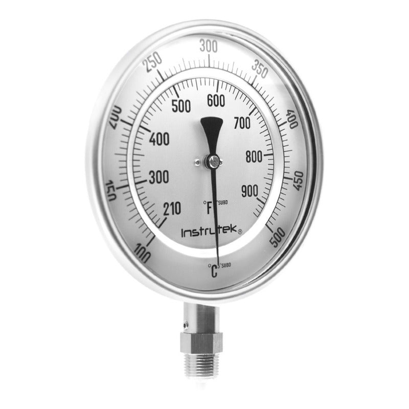 Termómetro Horno 6 PLG 100 A 500°c Vástago 9 Rosca 1/2  Npt