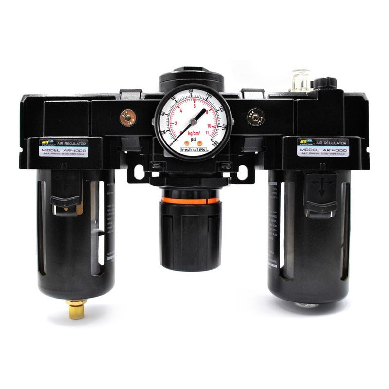Filtro-regulador-lubricador 1/2 P/ Compresor Con Manómetro