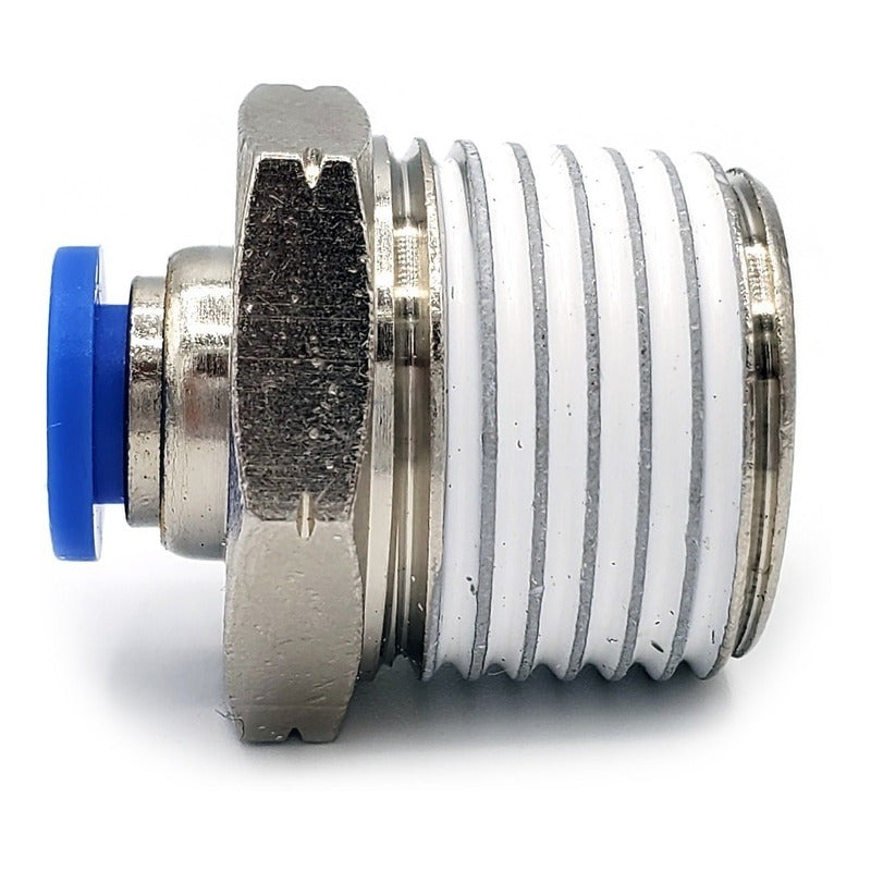 5 Pz De Conector/racor Rápido Neumático Recto 1/2 Npt X 6mm