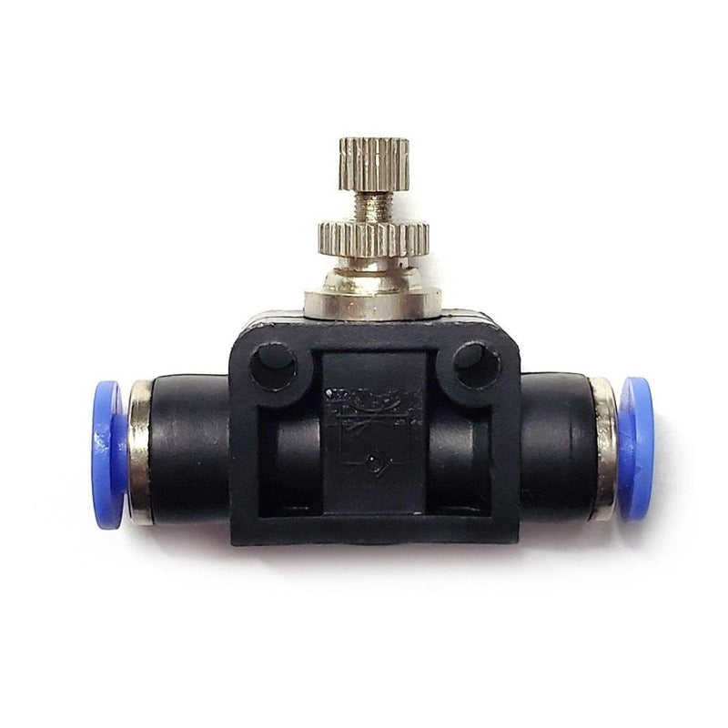 Conector / Regulador De Caudal Neumático Unión Recta 1/8