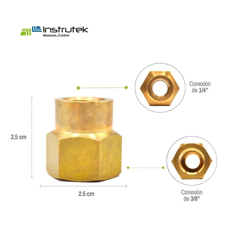 Brass Reducing Coupling From 3/8 Npt To 1/4 Npt 5 Pz