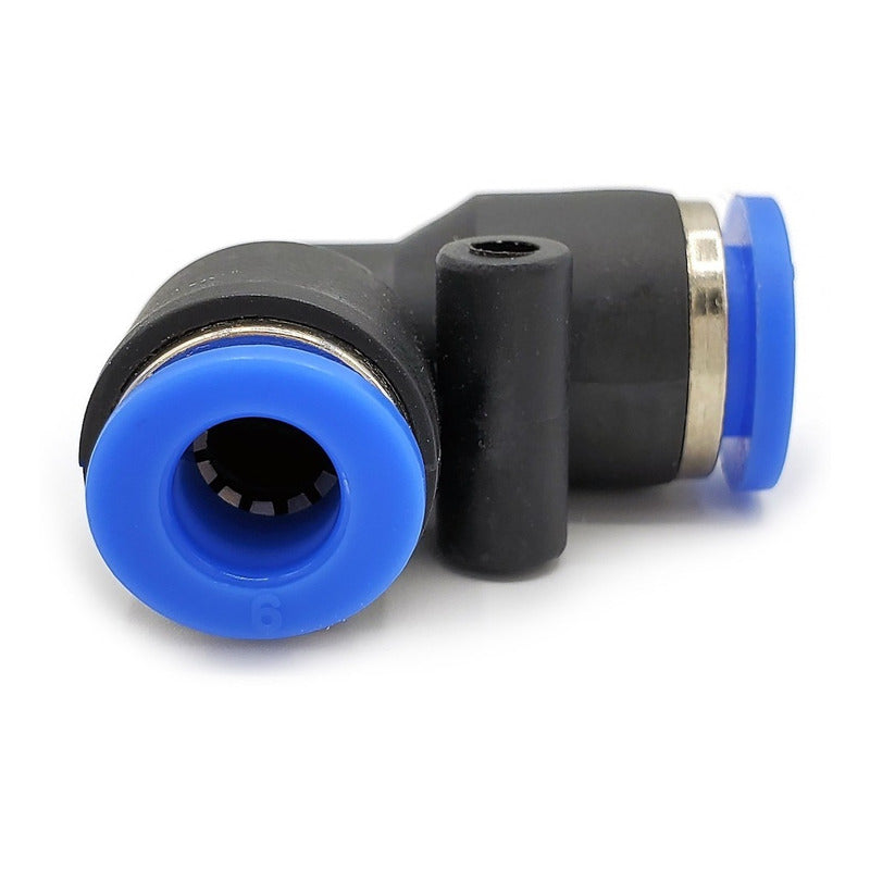 10 Pz Reducción Neumática Codo 8mm A 6mm