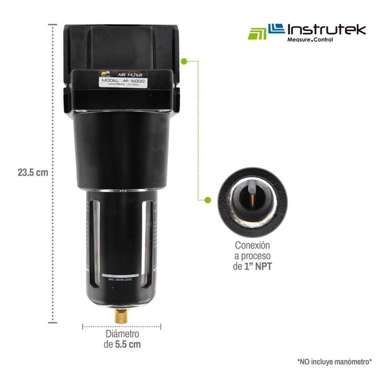 Filtro De Aire 1 PLG, Compresores Y Herramientas Neumáticas