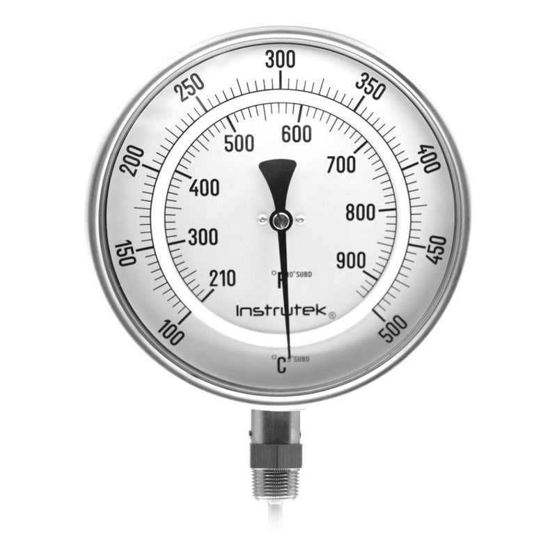 Termómetro Horno 6 PLG 100 A 500°c Vástago 6 Rosca 1/2  Npt