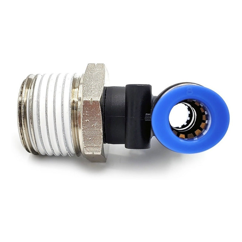 5pz Racor Rápido Neumático En Tee 1/2 Npt X 8mm
