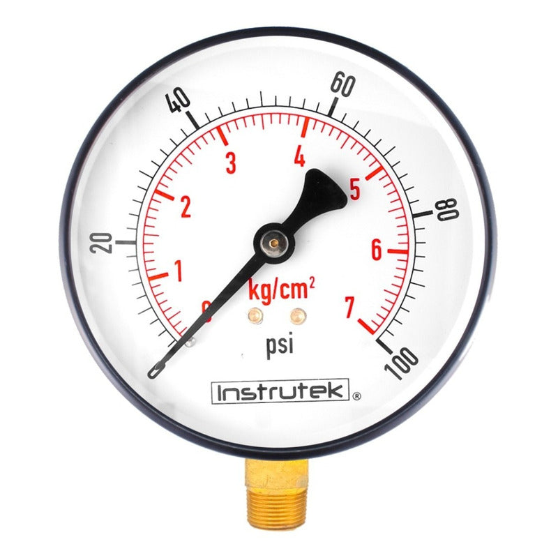 Manómetro 6 PLG Para Caldera, 100 Psi / Lectura A Distancia
