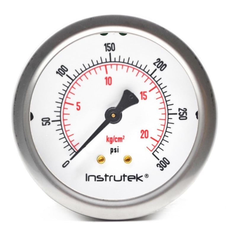 Manómetro Premium Inox Glicerina 2.5 PLG, 300 Psi