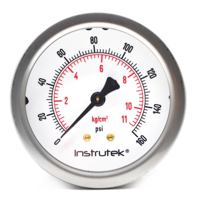 Premium Stainless Steel Glycerin Pressure Gauge 2.5 PLG, 160 Psi
