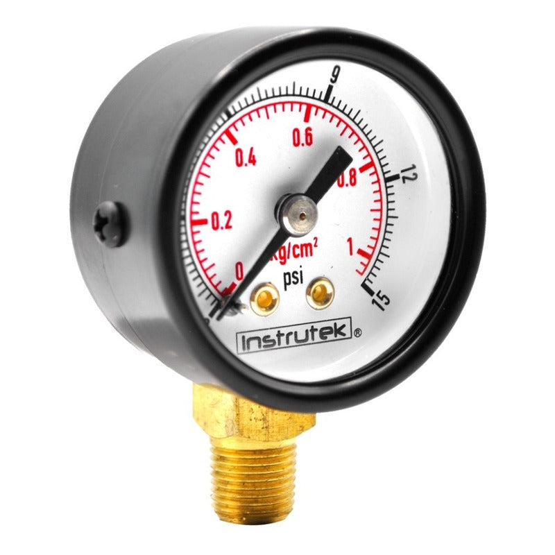 Manómetro Para Compresor Carátula 1.5 , 15 Psi (aire, Gas)