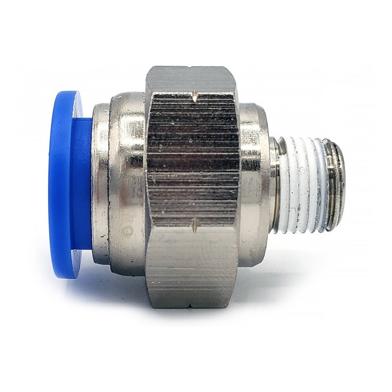 5 Pz De Conector/racor Rápido Neumático Recto 1/8 Npt X 12mm
